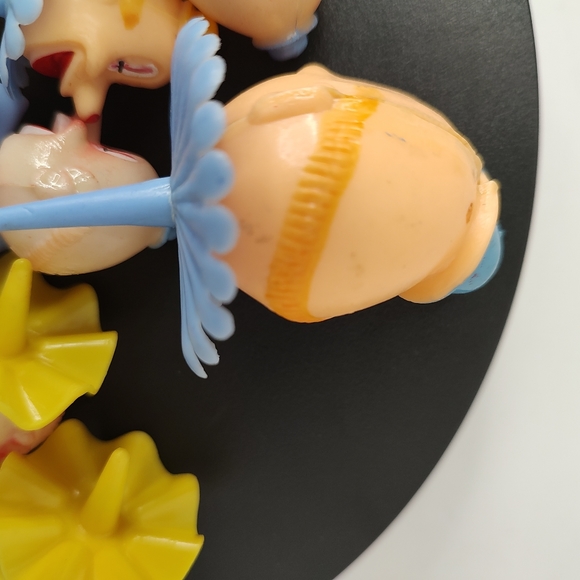 Vintage 1991 Wilton Circus Clown Cupcake Cake Toppers Set Of 10 W/Balloon Pick - Picture 9 of 12